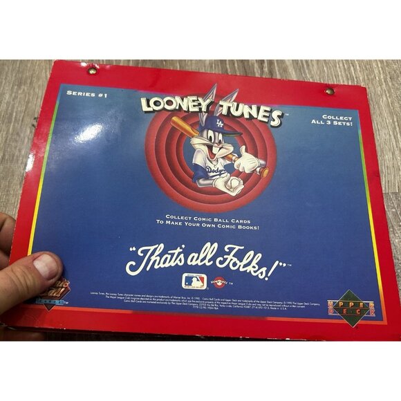 1990 Upper Deck Comic Ball Cards Looney Tunes Album & Card Set - Picture 5 of 5